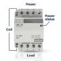 Shopcorp 60 Amp 4 Pole Normally Open Contactor, 110-120V Coil, Motor Load 40A, Lighting 63A Bundle with Slotted Steel Zinc Plated DIN Rail, 35 mm x 6 in – 1 Piece with 2#10 Screws