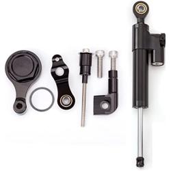 FXCNC Motorcycle CNC Steering Damper Stabilizer Buffer Control Bar With Mounting Bracket Kit Full Set Compatible with YZF R6 (not Race) 2006-2020, YZF R1 2006-2016