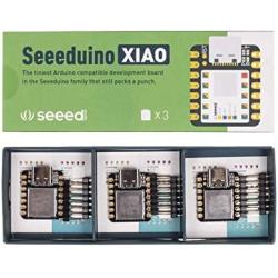Seeed Studio XIAO SAMD21 The Smallest Arduino Microcontroller Based on SAMD21nwith Rich Interfaces for Wearable Devices, 100% Arduino IDE Compatible, Desiged for Projects Need Arduino Micro, 3pcs.