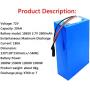Jieoto 72V 20AH 30AH 40AH E-Bike Battery Lithium-ion Battery Pack Built-in 30A BMS for 1000W-1800W Motor with 84V 3A Charger Fit for Electric Motorcycles Electric Tricycles Mopeds