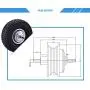 sarach store Electric Wheelbarrow Motor 15 inch 48v 350w/500w/ 800w hub Motor Electric Scooter Motor ebike kit Electric Karting Motor