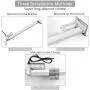 Justech 12V Linear Actuator 400mm 16 Inch Linear Motor 1000N Stroke Linear Actuator with Mounting Brackets for Car RV Electric Door Opener Industrial Machinery Clean Vessel Cargo Medical Window-Silver