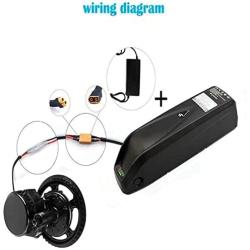 Grideto 48V 52V Electric Bike Battery, Mountain Bike Lithium Li-Ion Battery Pack Hailong 18650 Cells Pack,with USB Port, 30A BMS and 2A Charger, for 200-1000W Motor