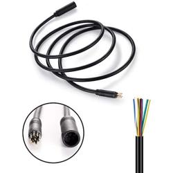 Ebike Extension Cable 2Pin/3Pin/4Pin/5Pin/6Pin/7Pin/8Pin/9Pin Waterproof Plug Female to Male Works for Electric Bicycle Light/Throttle/Ebrake/Display Ebike Parts Extend Wire