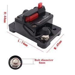 70 Amp Breaker,12V- 48V DC 70A Circuit Breaker with Manual Reset Fuse for Trolling Motor Rv Marine Boat Vehicles System Protection Waterproof (70A)