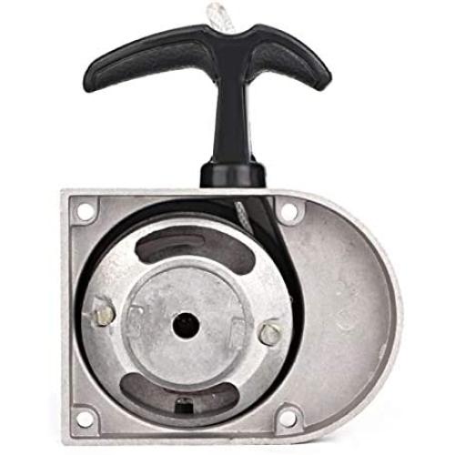 Alloy Pull Start, Alloy Easy Pull Start Motorcycle Pull Starter Kit Replacement Fit for 49cc 50cc 60cc 66cc 70cc 80cc 2 Stroke Motorized ycles 80Cc Bicycle Engine Kit Pull Start for 80cc Bicycle Moto
