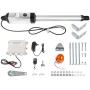 VEVOR Electric Gate Opener, 30 W, 16 mm/s Speed Automatic Single Swing Gate Opener with Remote, Complete Kit Push/Pull-to-Open Up to 308 lbs & 3.6 m Door Opener for Chain Link, Garage, Farm
