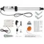 Happybuy Electric Gate Opener, Single Swing Gate Opener 16 mm/s Speed 30 W Automatic Gate Openers with Remote Complete Kit Push/Pull-to-Open Up to 308lbs & 3.6M Door Opener for Chain Link Garage Farm