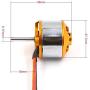 Vehicles-OCS Occus 2212 1000KV 1100KV 1200KV 1400KV 2700KV 3000KV Reverse Brushless Motor for Quad Rotor Multicopter and RC Aircraft - (Color: 1400KV)