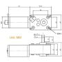 Bringsmart 12V 16rpm DC Worm Gear Motor 70kg.cm High Torque Turbine Electric Gearbox Motor Self-Locking Reversed Mini Engine Geared Motor for DIY Robot Door Lock Curtain Machine (12V 16rpm)