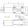 Bringsmart 12V 16rpm DC Worm Gear Motor 70kg.cm High Torque Turbine Electric Gearbox Motor Self-Locking Reversed Mini Engine Geared Motor for DIY Robot Door Lock Curtain Machine (12V 16rpm)