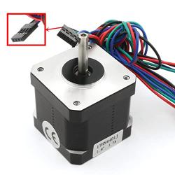 Nema17 42 Stepper Motor 40mm 64oz.in (45Ncm) 1.7A 1.8 Degree 2phase with 1M 4-pin Cable& Connector for 3D Printer Hobby CNC Router Engraving Milling Machine 17HS4401J