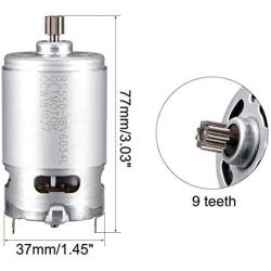 uxcell DC 18V 19500RPM Electric Gear Motor 9 Teeth for Various Cordless Screwdrive