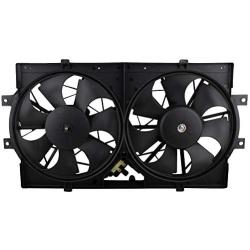 BOXI 620-004 Dual Radiator A/C Condenser Cooling Fan Assembly for Chrysler Concorde 1993-97 / LHS 1994-97 / New Yorker 1994-96 / for Dodge Intrepid 1993-97 / for Eagle Vision 1993-97 | 4596212 620160