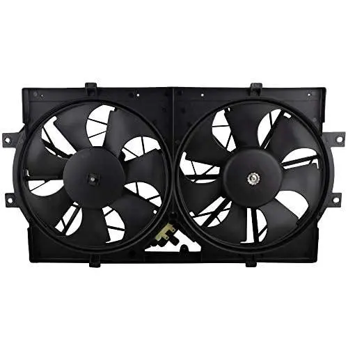 BOXI 620-004 Dual Radiator A/C Condenser Cooling Fan Assembly for Chrysler Concorde 1993-97 / LHS 1994-97 / New Yorker 1994-96 / for Dodge Intrepid 1993-97 / for Eagle Vision 1993-97 | 4596212 620160