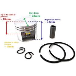 Piston Kit, Ring Set, Pin, Circlip 1130 030 2004 For STIHL 018 MS180 Chainsaw 38MM Motor Engine