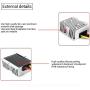 Golf Cart 48V to 12V Converter DC Voltage Buck Reducer Transformer Voltage Regulator IP68 with Fuse for Yamaha Club Car EZGO (240W 20A)