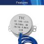 Moteur Synchrone TYC-50 pour Tournefeuille, Moteur AC 110V 30 RPM 4W Faible Vitesse, Moteur pour Manufature Artisanale, Projet Scolaire, Modélisme, Rotissoire – 2 Pcs Moteur Synchrone TYC-50 pour Tournefeuille, Moteur AC 110V 30 RPM 4W Faible Vitesse, Moteur pour Manufature Artisanale, Projet Scolaire, Modélisme, Rotissoire – 2 Pcs