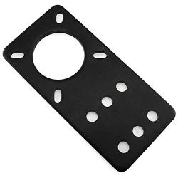 E-outstanding Nema 17 Stepper Motor Mount Flat Bracket Black Aluminum Alloy Mounting Plate for CNC 3D Printer