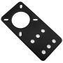 E-outstanding Nema 17 Stepper Motor Mount Flat Bracket Black Aluminum Alloy Mounting Plate for CNC 3D Printer