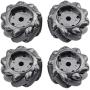 Premium 97mm Mecanum Wheel for AGV Robot Car Chassis, Omni Directional Tire with 4pcs Metal 6mm Coupling Motor Connector for Arduino Raspberry Pi Microbit DIY RC Toy Part STEAM Maker Remote