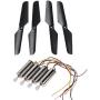 Upgraded Motors Main Propeller Cash Pack for Syma X11 X11C RC Quad Copter Quadrotor Drone Replacement Spare Parts CCW and CW with Gears Toy 4 Pcs (Black)