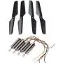 Upgraded Motors Main Propeller Cash Pack for Syma X11 X11C RC Quad Copter Quadrotor Drone Replacement Spare Parts CCW and CW with Gears Toy 4 Pcs (Black)