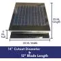 20-Watt Solar Attic Fan (Grey) with Thermostat / Humidistat (20 x 20 x 11 IN) - Brushless Motor – Hail and Weather Resistant Solar Vent Fan – Solar Powered Attic Fan for Homes - by Remington Solar