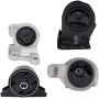 ENA Engine Motor and Trans Mount Set of 4 Compatible with Mitsubishi Dodge 1999 2000 2001 2002 2003 2004 2005 Stratus Coupe 2.4L Automatic Trans Replacement for A6699 A4621 A4612 A4602