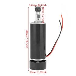 ER11 High Speed Brushed PCB Spindle Motor with 48V 500W 12000 RPM 0.5N.cm for DIY Engraver Accessories