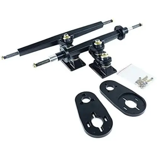 FLIPSKY 12 Inches Double Kingping Trucks for DIY Electric Skateboard | Esk8 Gold Screw Version (12 FLIPSKY 12 Inches Double Kingping Trucks for DIY Electric Skateboard | Esk8 Gold Screw Version (12