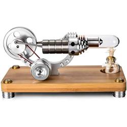 Sunnytech Hot Air Stirling Engine Model Educational Toy Electricity M14-03-S-SC02M