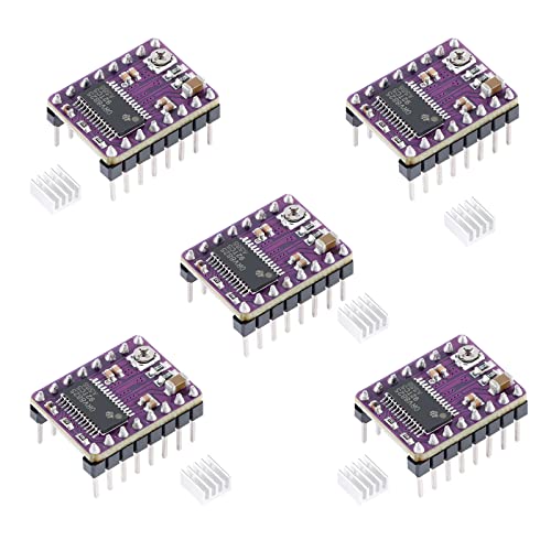 EC Buying DRV8825 Stepper Driver, DRV8825 Stepper Motor Driver Module for 3D Printer Stepper Driver 4-Layer PCB Board, Send Heat Sink(5PCS)