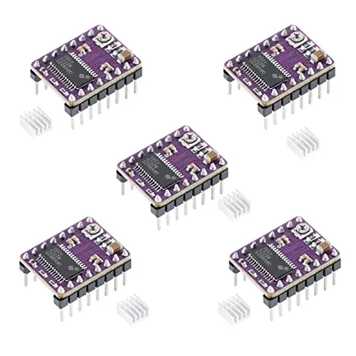 EC Buying DRV8825 Stepper Driver, DRV8825 Stepper Motor Driver Module for 3D Printer Stepper Driver 4-Layer PCB Board, Send Heat Sink(5PCS)