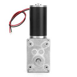 DC Worm Gear Motor 24V 8MM Shaft Electric Gearbox Motor High Torsion Speed Range 10-500RPM(100RPM)