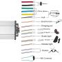 Kunray 48V Go Kart Motor Kit 1000W Electric Brushless DC Motor Kits 3500RPM with 30A BLDC Mid Motor Speed Controller Handlebar Twist Grip Throttle (48V1000W Kits with Mounting Bracket)