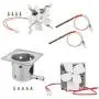 QuliMetal Grill Auger Motor, Grill Induction Fan Kit, Grill Hot Rod and 304 Stainless Steel Fire Burn Pot for for Traeger Pellet Grills