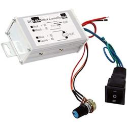 Motor Speed Controller DC 9V 12V 18V 24V 36V 50V 60V 20A Pulse Width Modulation Regulator 1200W Stepless Variable Speed Forward and Reverse Switch Pulsed Reverse Switch Pulse