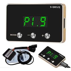 WonVon Throttle Response Controller,9 Drive 9-Mode Universal Electronic Throttle Controller For FORD LAND ROVER MAZDA Troller(Green)