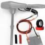 GaiRen Trolling Motor Battery Cable Extension Kit 5 Feet 8AWG Cable Extension 50Amp with Terminals for Fishing Boat Trolling Motor Solar Panel Automotive( Red & Black)
