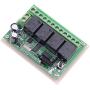DC 12V Wireless Remote Switch 4 Channel 433Mhz RF White Remote Control with Wireless 4 Relay Receiver, 12V Multifunction Switch for LED Motor Widely Used