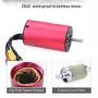 KingVal Replacement 2845 5900KV Waterproof Brushless Motor Shaft 3.175mm Compatible with 1/14 RC Car