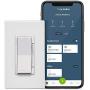 Leviton DW4SF-1BW Decora Smart Wi-Fi Fan Speed Controller, White
