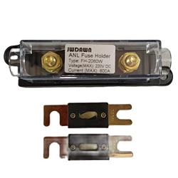 JWDAWN 1Pc ANL Fuse Holder +2Pcs Bolt On Stud ANL Fuse 225A 225 Amp for Golf Cart Electric Forklift Vehicle Material Handling Truck Motor Controller Battery Charger Scissor Lifts Boat Accessories