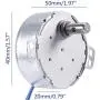 6PCS Cup turner motor Synchronous Synchron Motor Turntable Motor 50/60Hz AC100~127V 4W CCW/CW Direction with 6ft Power Cord Switch Plug For Cup Turner,Cuptisserie,Hand-Made or Motor (5-6RPM)