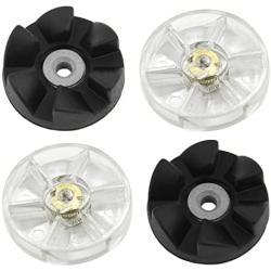 Anbige Replacement Parts 2 Blade Rubber Gears and 2 Motor Base Top Gears,Compatible with Nutribullet 600W 900W Blender Juicers
