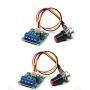 2PCS DC 1.8-15V 2A Mini PWM Motor Speed Controller 1.8V 3V 5V 6V 7.2V 12V 30W Low Voltage Motor Adjustable Actuator Switch with Speed Control
