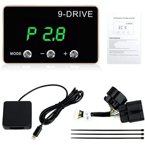 Throttle Response Controller Compatible with Chevy Silverado Suburban 1500 2500hd 3500hd GMC Yukon XL Sierra 1500 2500hd 3500hd Hummer H2 LandRover Defender Electronic Racing Accelerator 9 Drive Modes