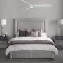 Minka-Aire F853L-BN/SL Aviation 60 Inch Ceiling Fan with LED Light and DC Motor in Brushed Nickel Finish and Silver Blades