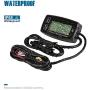 Runleader Digital LCD Engine Temp Gauge,Dual Temperature Record,Backlight Display,User Shutdown,Battery & External Power Supply for Generator Motorcycle Dirtbike ATV Outboard Motor Marine Snowmobile